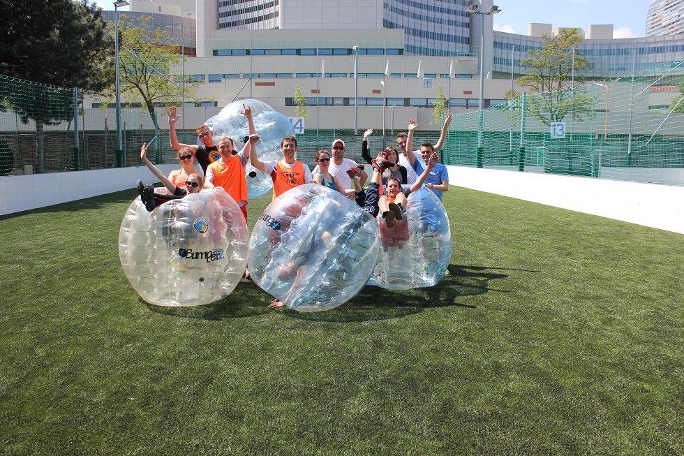 bubble soccer vienna group activity